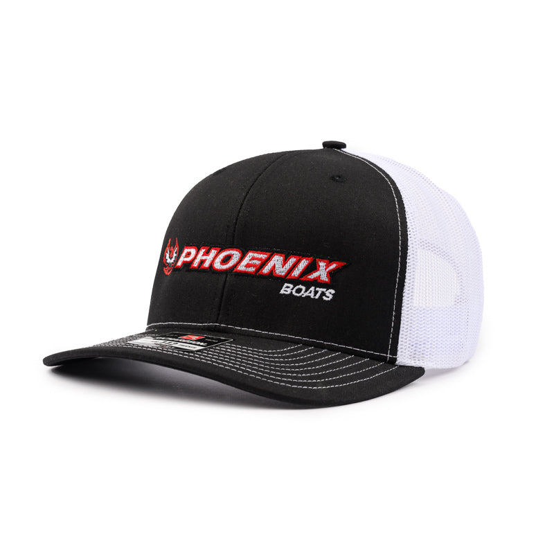 Richardson Trucker Cap - Black / White