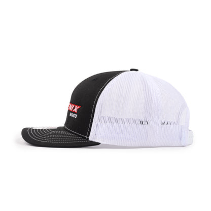 Richardson Trucker Cap - Black / White