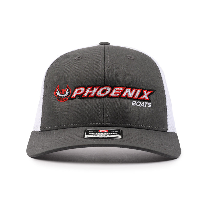 Richardson Low Pro Trucker Cap - Charcoal / White