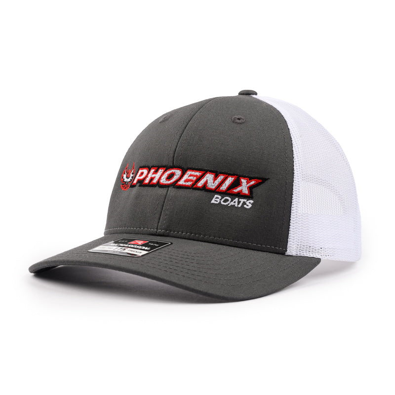 Richardson Low Pro Trucker Cap - Charcoal / White