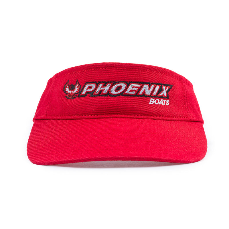 Richardson Washed Visor - Red - CLEARANCE