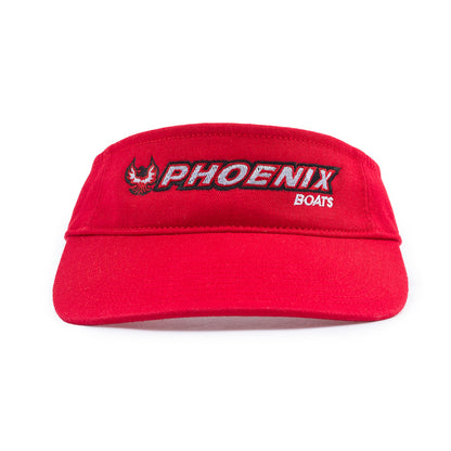 Richardson Washed Visor - Red