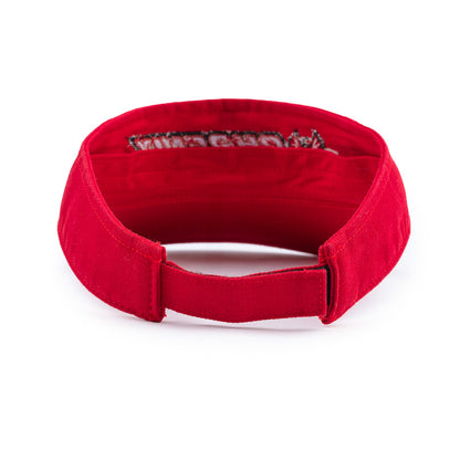 Richardson Washed Visor - Red