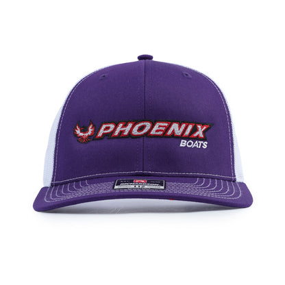 Richardson Trucker Cap - Purple / White