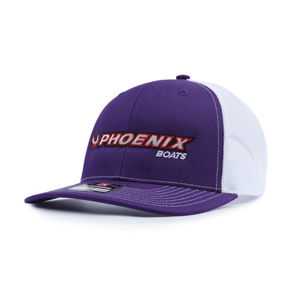 Richardson Trucker Cap - Purple / White