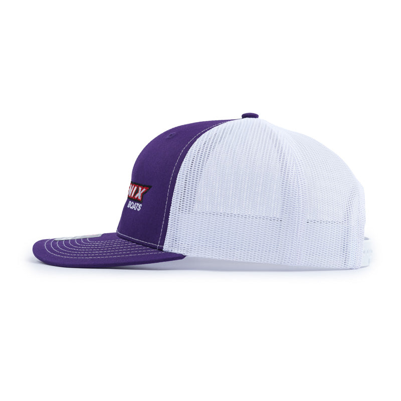 Richardson Trucker Cap - Purple / White