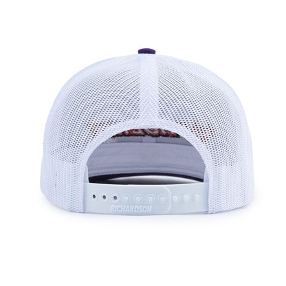 Richardson Trucker Cap - Purple / White