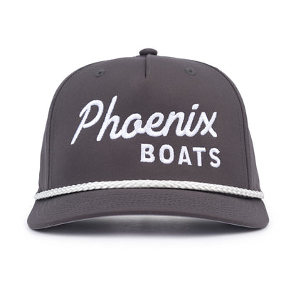 Scripted Rope Cap - Dark Grey