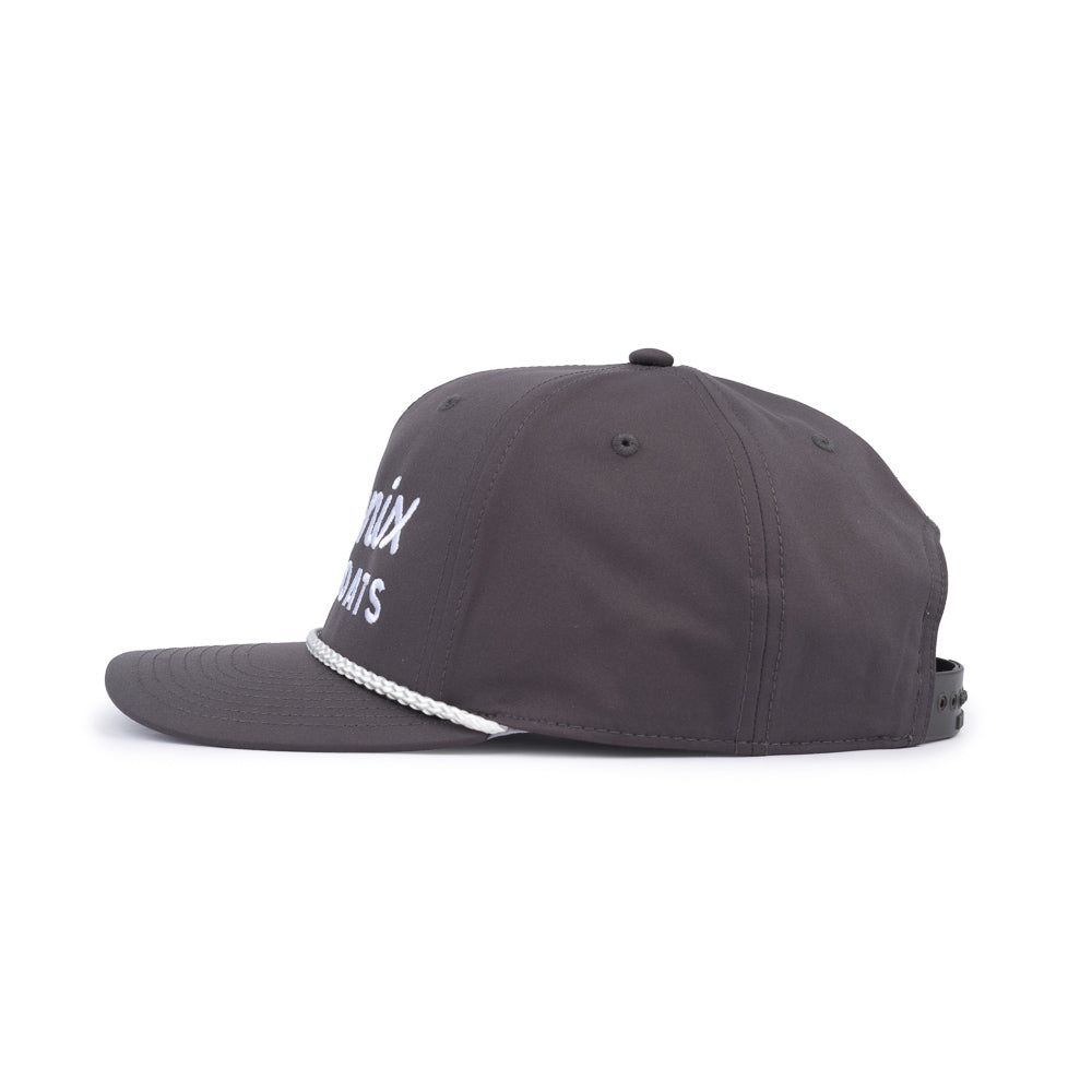 Scripted Rope Cap - Dark Grey