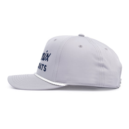 Scripted Rope Cap - Light Grey