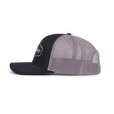 Richardson Trucker Patch Cap - Black / Charcoal