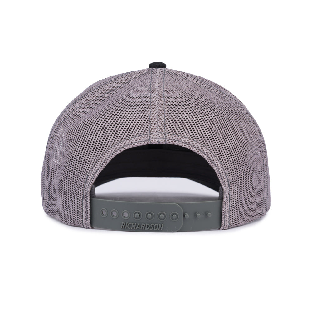 Richardson Trucker Patch Cap - Black / Charcoal