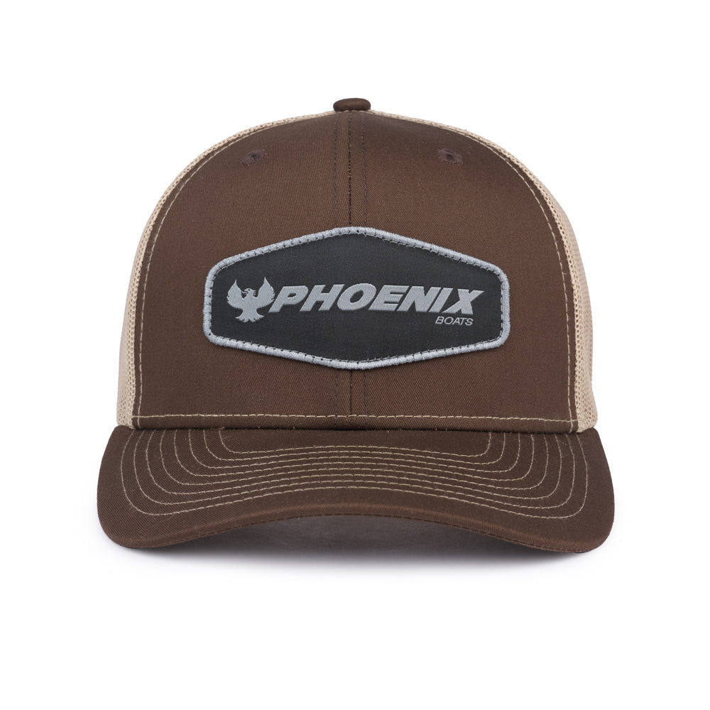 Richardson Trucker Patch Cap - Brown / Khaki