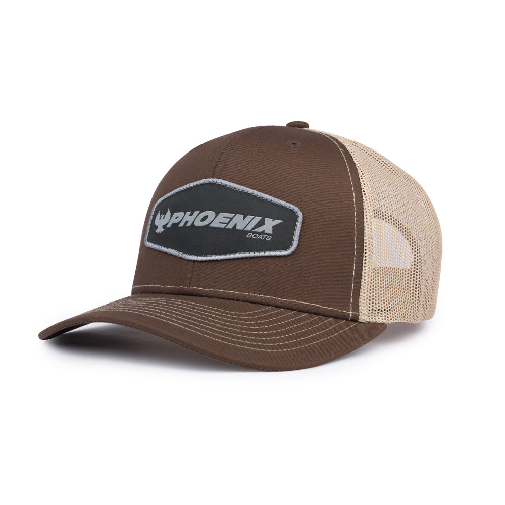 Richardson Trucker Patch Cap - Brown / Khaki