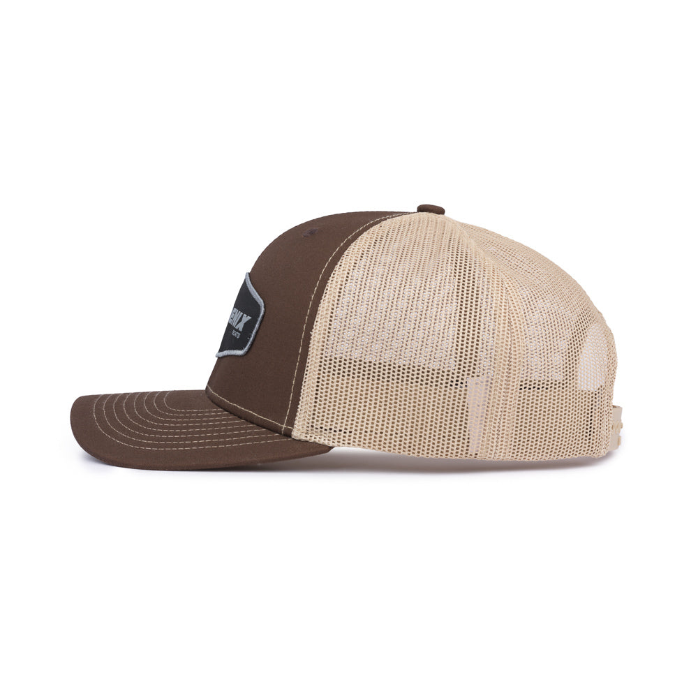 Richardson Trucker Patch Cap - Brown / Khaki