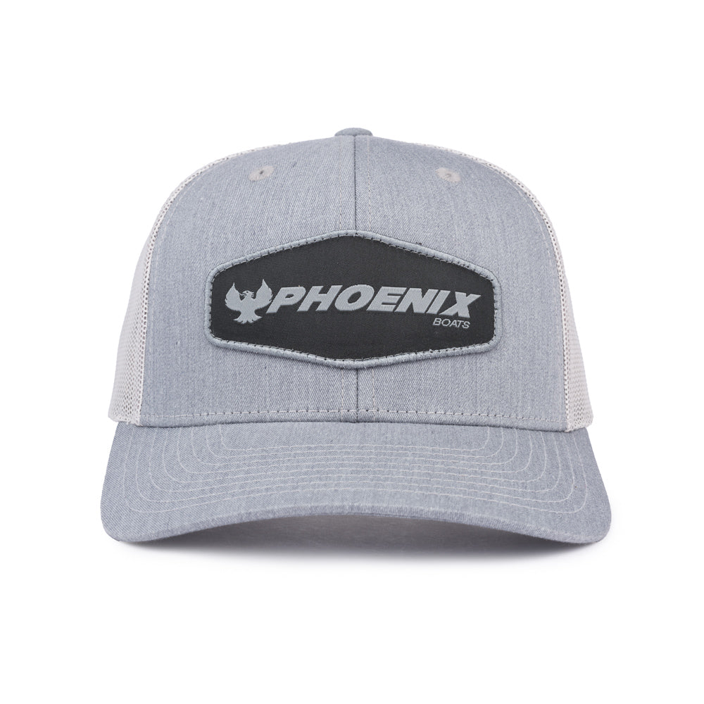 Richardson Trucker Patch Cap - Heather Grey / Light Grey