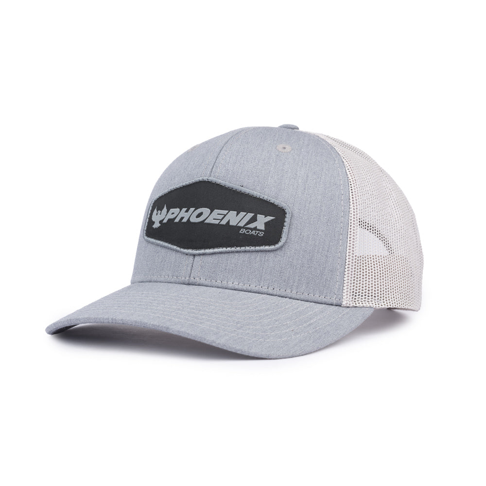 Richardson Trucker Patch Cap - Heather Grey / Light Grey