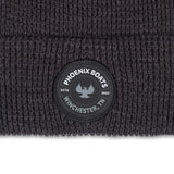 Richardson Waffle Knit Patch Beanie - Heather Charcoal