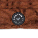 Richardson Waffle Knit Patch Beanie - Cinammon Mocha
