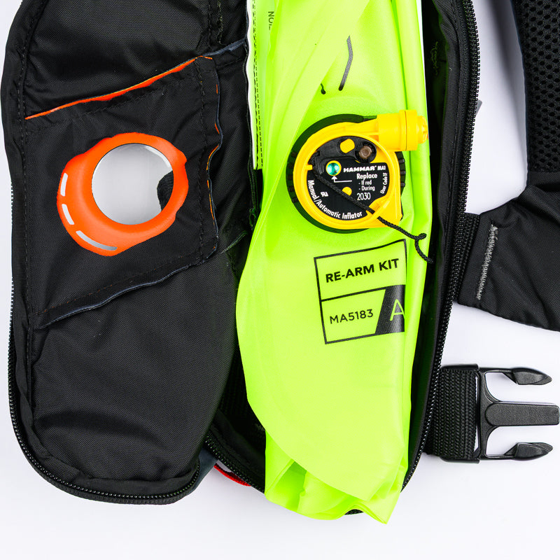 Mustang Elite 120 Inflatable PFD - Charcoal