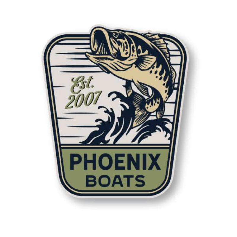 Hook Em Bass Sticker