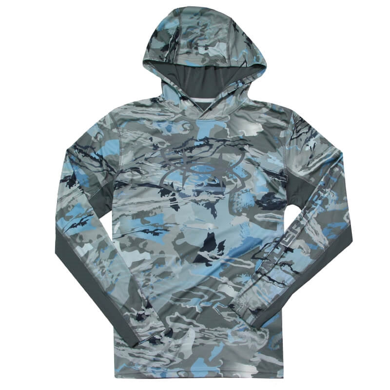 Under Armour LS Camo Hoodie Tee - Hydro Camo