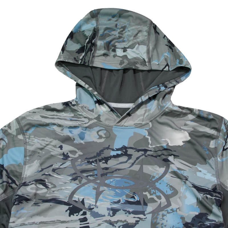 Under Armour LS Camo Hoodie Tee - Hydro Camo - CLEARANCE