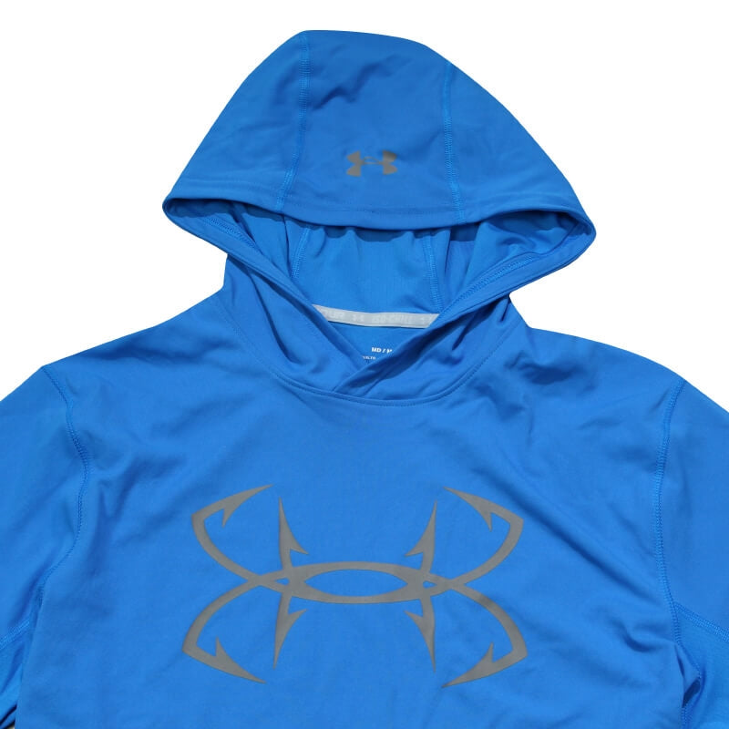 Under Armour LS Hoodie Tee - Blue Circuit - CLEARANCE