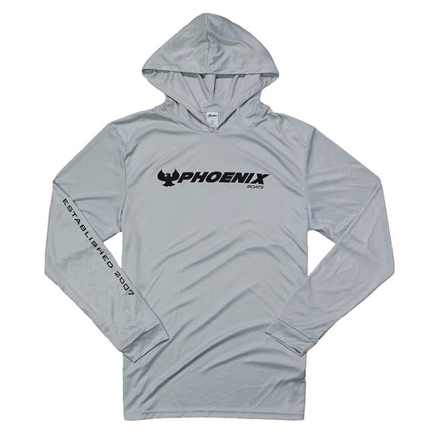 Hooded LS Sun Tee - Aluminum