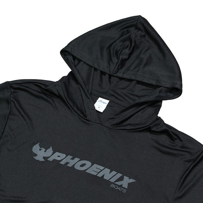 Hooded LS Sun Tee - Black