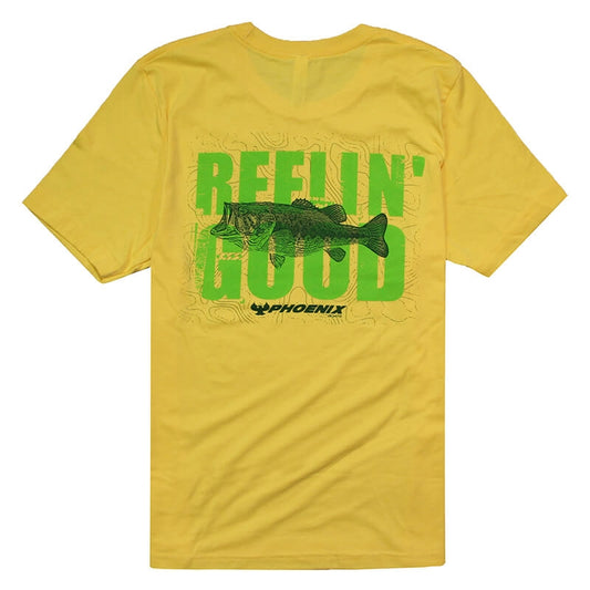 Reelin Good Tee - Heather Yellow Gold