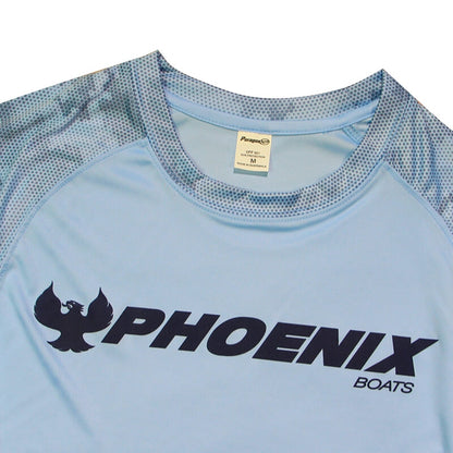 Offshore LS Camo Print Tee - Blue Mist