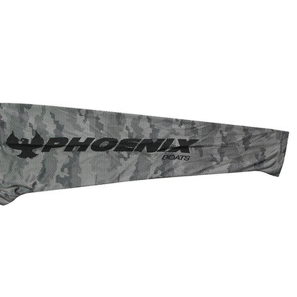 Offshore LS Camo Print Tee - Medium Gray