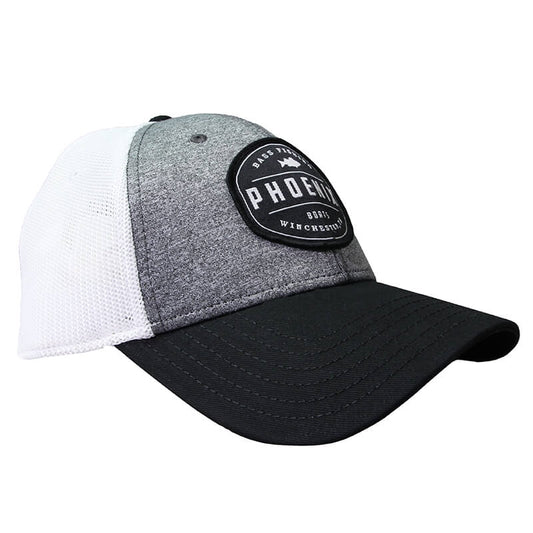 Bass Fishing Cap - Black | Grey | White