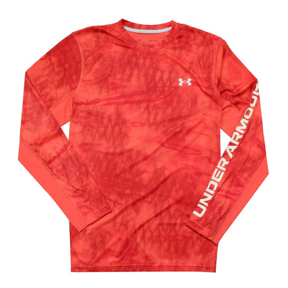 UA LS Shorebreak Camo Tee - Venom Red