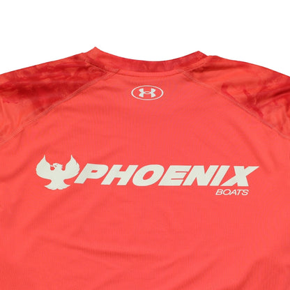 UA LS Shorebreak Camo Tee - Venom Red - CLEARANCE