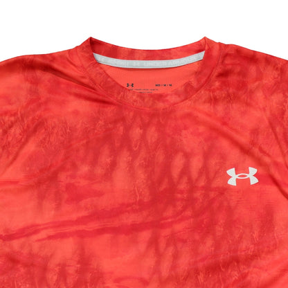 UA LS Shorebreak Camo Tee - Venom Red - CLEARANCE