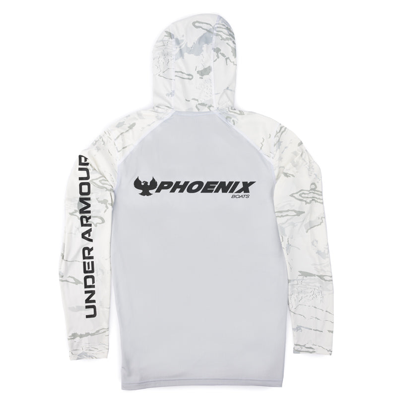 UA Shorebreak Camo LS Hoodie Tee - Halo Grey