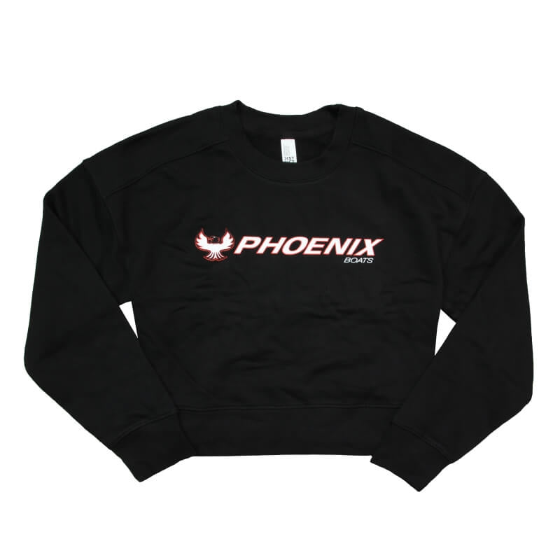 Women's Cropped Crew Sweatshirt - Black