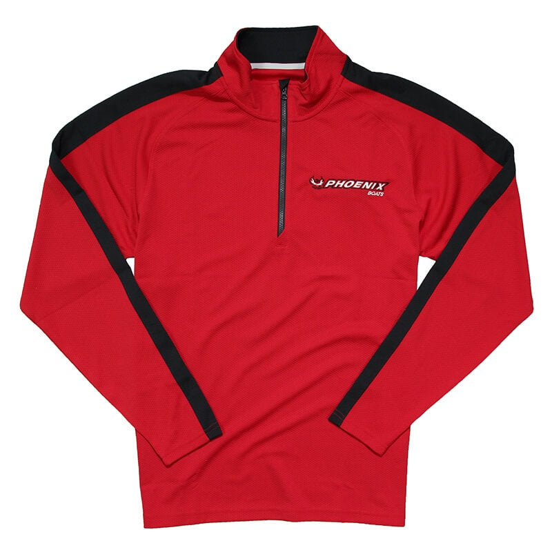 Sport Wick 1/4 Zip Pullover - Deep Red | Black