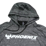 Raglan Hooded Sweatshirt - Charcoal Heather